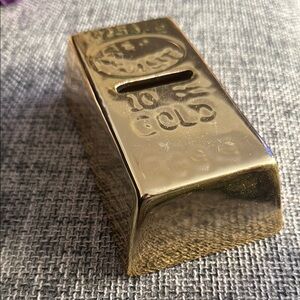 Gold Accent Decor Bank